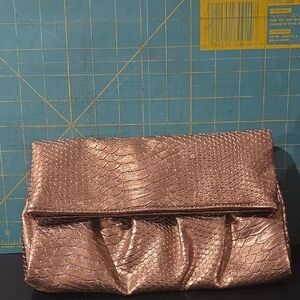 Style & Co. Rose Gold Textured Clutch